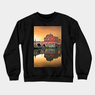 Castel Sant'Angelo & Tiber river - Rome, Italy Crewneck Sweatshirt